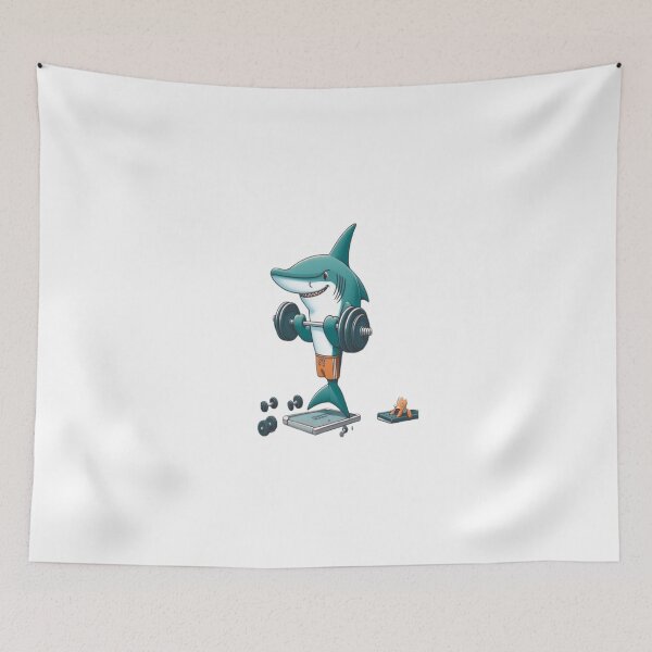 Item preview, gym shark, hammerhead shark designed and sold by Scouts4ever.