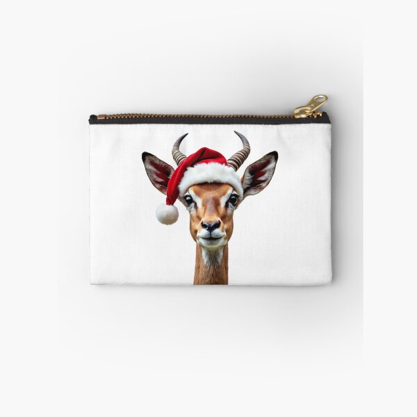 Item preview, Funny Gazelle Wearing Christmas Hat designed and sold by LazyOwlStore.