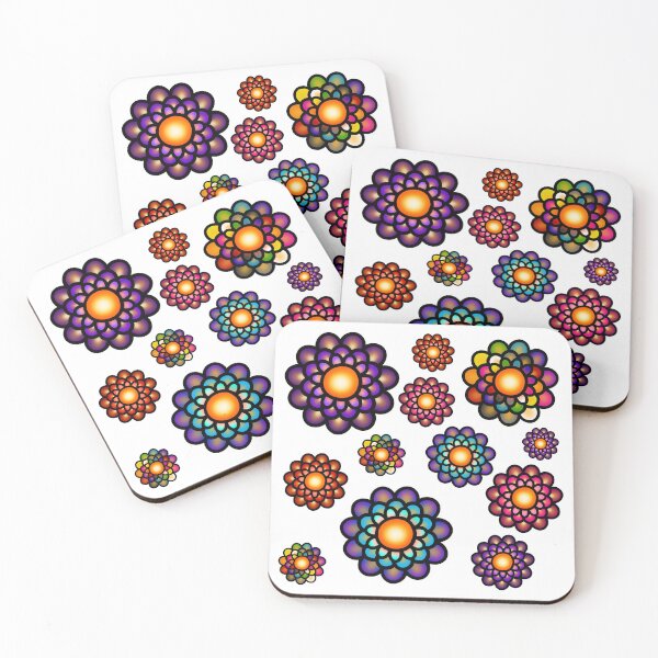 Item preview, Colorful Mandala Flowers designed and sold by ShaeRaindrop.