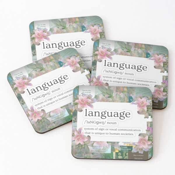 Item preview, Language Collage designed and sold by TheRetroE.