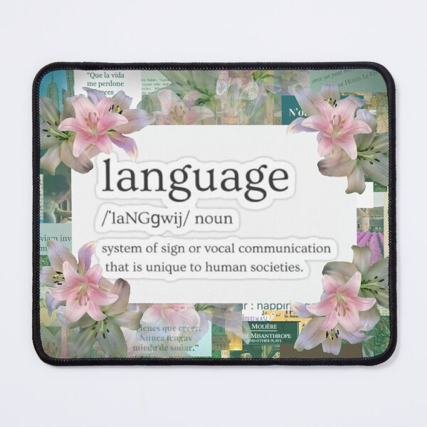 Item preview, Language Collage designed and sold by TheRetroE.