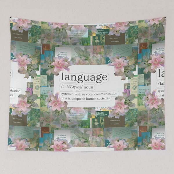 Item preview, Language Collage designed and sold by TheRetroE.