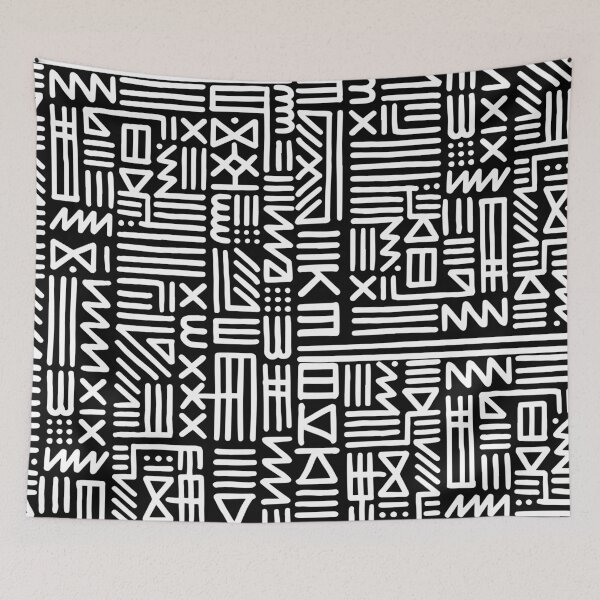 Item preview, African art black and white designed and sold by hussain-dz.
