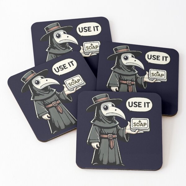 Item preview, Plague Doctor Soap Reminder – Dark Humor Hygiene designed and sold by SHHCreations.