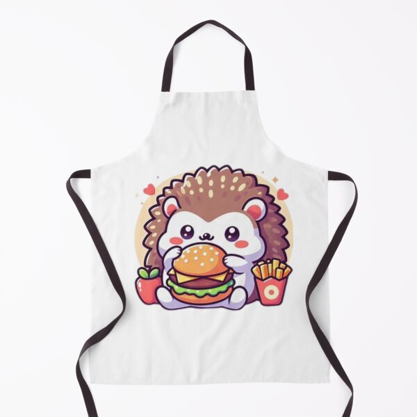 Item preview, hedgehog eating burger designed and sold by Eternalski.