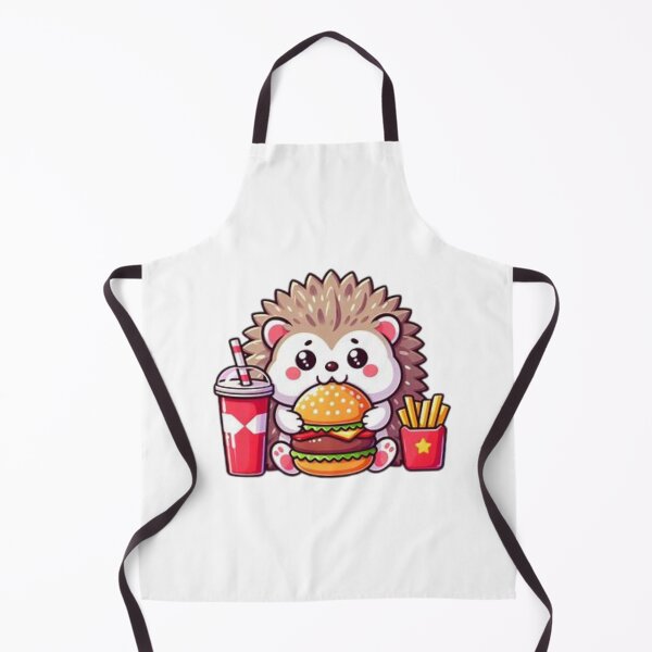Item preview, hedgehog eating burger designed and sold by Eternalski.