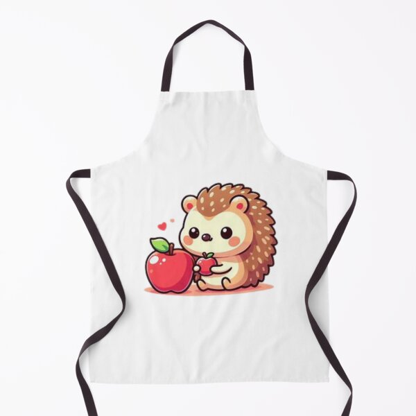 Item preview, hedgehog eating apple designed and sold by Eternalski.