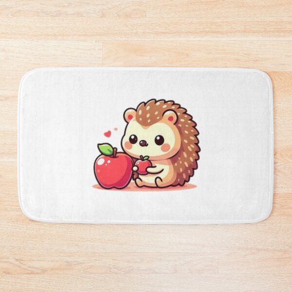 Item preview, hedgehog eating apple designed and sold by Eternalski.