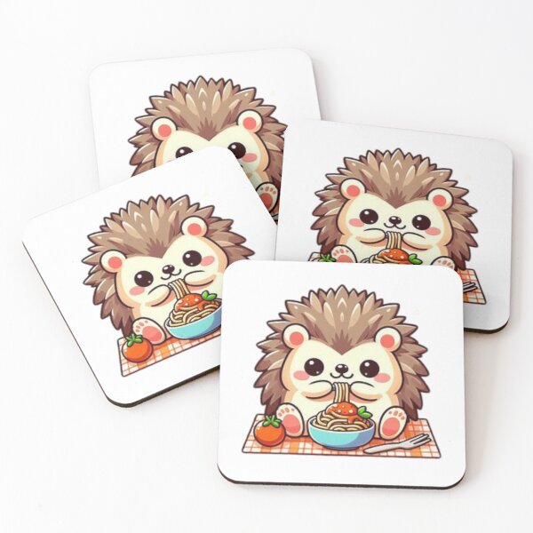 Item preview, hedgehog eating spaghetti designed and sold by Eternalski.