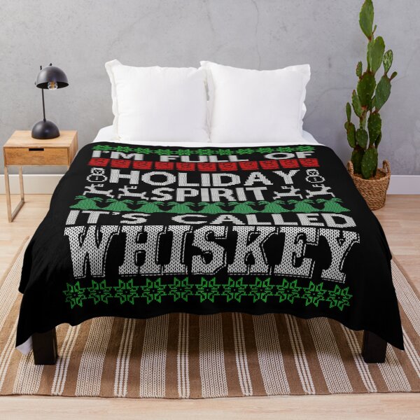 Item preview, Im Full Of Holiday Spirit Its Called Whiskey Ugly Christmas Sweater designed and sold by PNGShop.