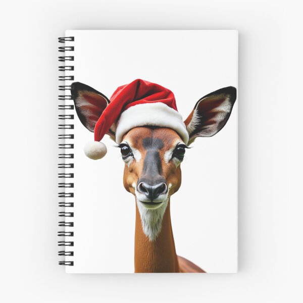 Item preview, Funny Okapi Wearing Christmas Hat designed and sold by LazyOwlStore.