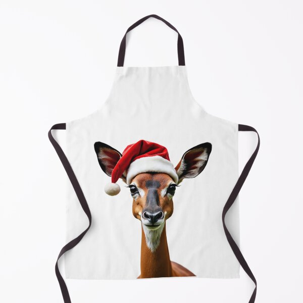 Item preview, Funny Okapi Wearing Christmas Hat designed and sold by LazyOwlStore.