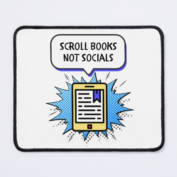 Artikelvorschau, Scrollen Sie durch Bücher, nicht durch soziale Netzwerke entworfen und verkauft von weedaisy.