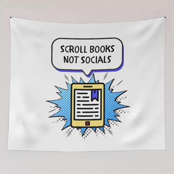 Item preview, Scroll Books Not Socials designed and sold by weedaisy.