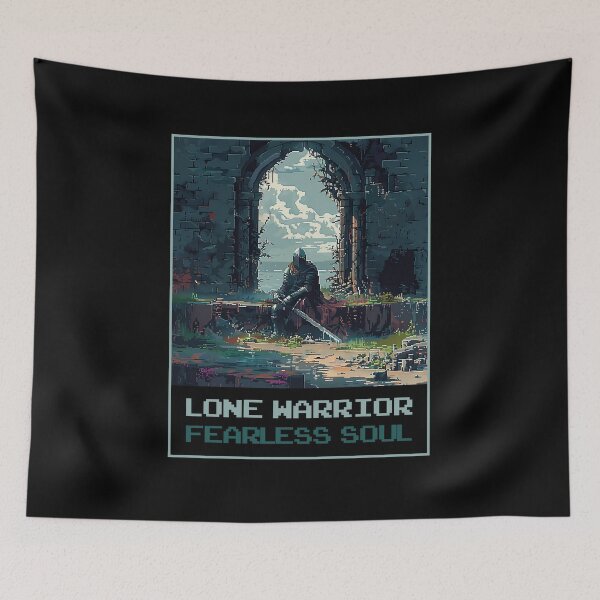 Item preview, Lone Warrior, Fearless Soul designed and sold by MagicAxe.