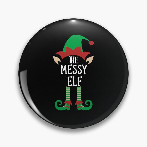 Item preview, The Messy Elf Funny Christmas Design designed and sold by PNGShop.
