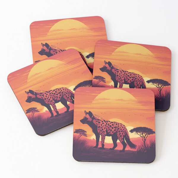 Item preview, Spotted Hyena at Sunset designed and sold by Creastore.