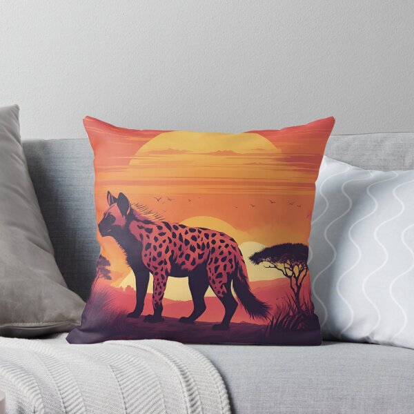 Item preview, Spotted Hyena at Sunset designed and sold by Creastore.