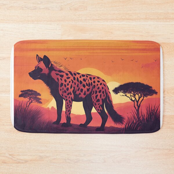 Item preview, Spotted Hyena at Sunset designed and sold by Creastore.