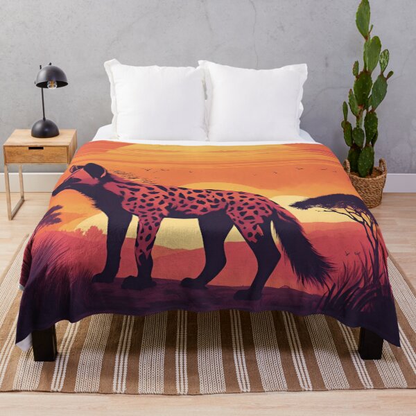 Item preview, Spotted Hyena at Sunset designed and sold by Creastore.