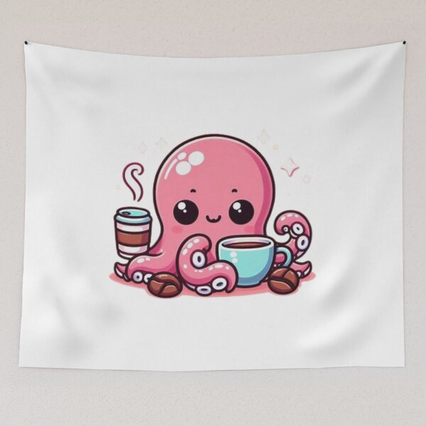 Item preview, octopus with coffee designed and sold by Eternalski.