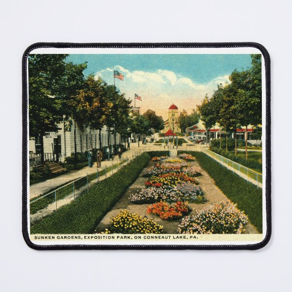 Item preview, Conneaut Lake Pennsylvania, Exposition Park, Sunken Garden Vintage Inspired designed and sold by markomundo.