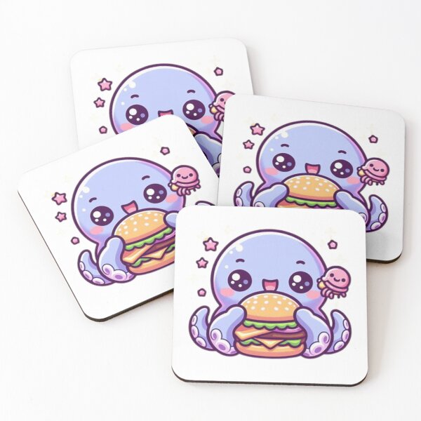 Item preview, octopus eating burger designed and sold by Eternalski.