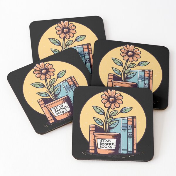Item preview, Read Banned Books Pot Flower designed and sold by TomFrontierArt.