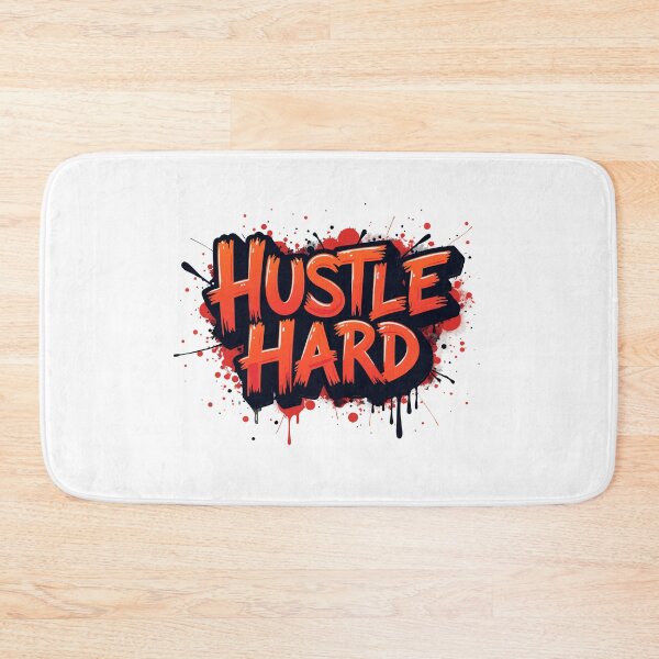 Item preview, Hustle Hard - Motivational Graffiti Street Art designed and sold by funartegy.