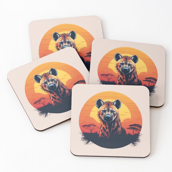Item preview, Spotted Hyena Face At Sunset designed and sold by Creastore.