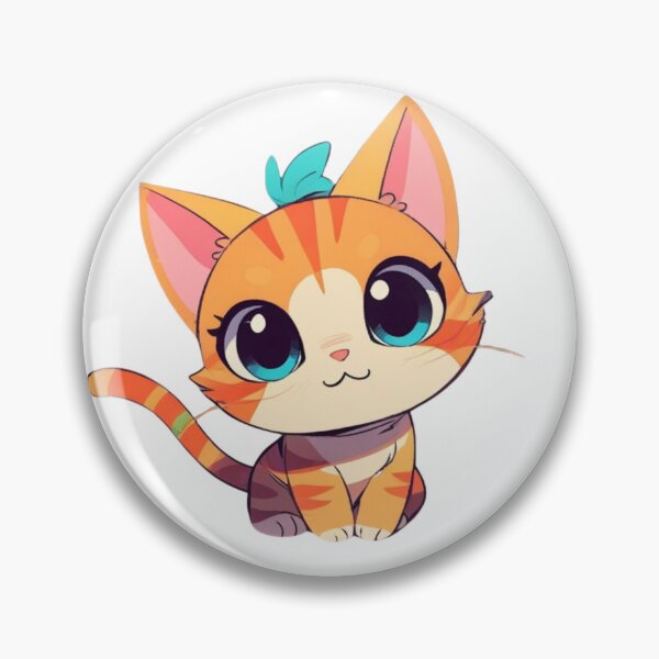 Artikelvorschau, Purrfect Vibes: Eine coole und farbenfrohe Cartoon-Katze #6 blau, orange Farben entworfen und verkauft von Mateop.