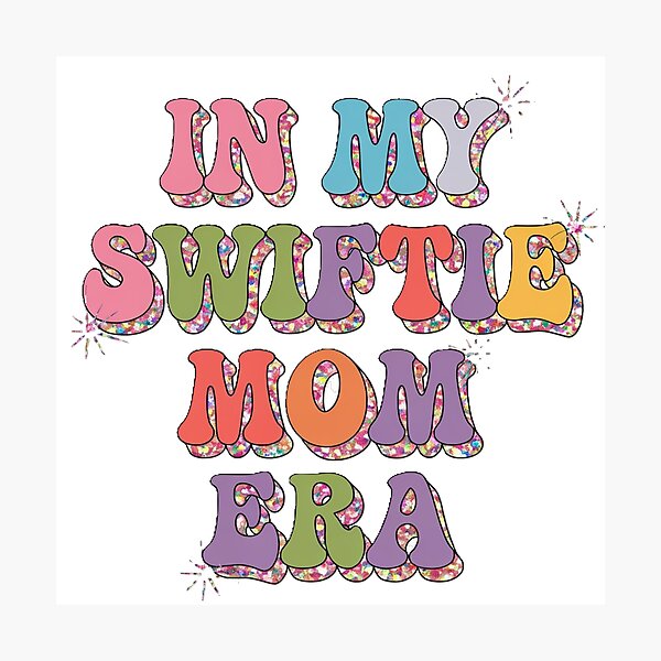 Item preview, swiftie mom in my swiftie mom era, groovy font designed and sold by swiftbinaries.