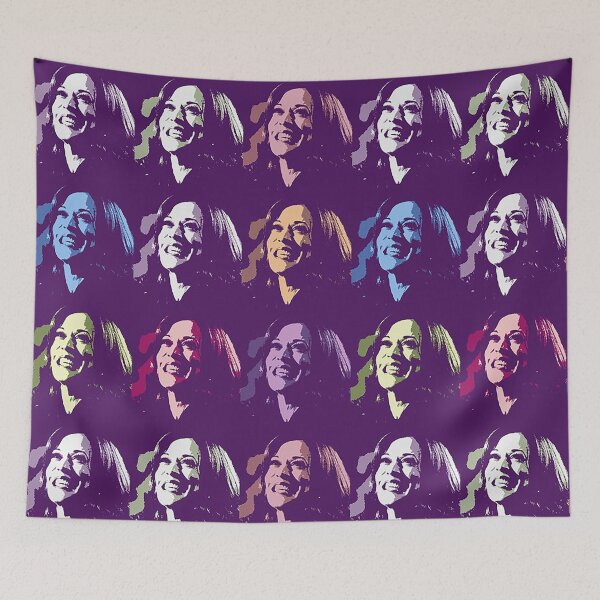 Item preview, Kamala Harris  Smiling at DNC - purple edition designed and sold by Thelittlelord.