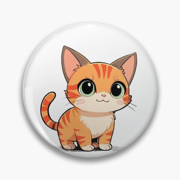 Item preview, Purrfect Vibes: A Cool and Colorful Cartoon cat #7 , orange colors designed and sold by Mateop.