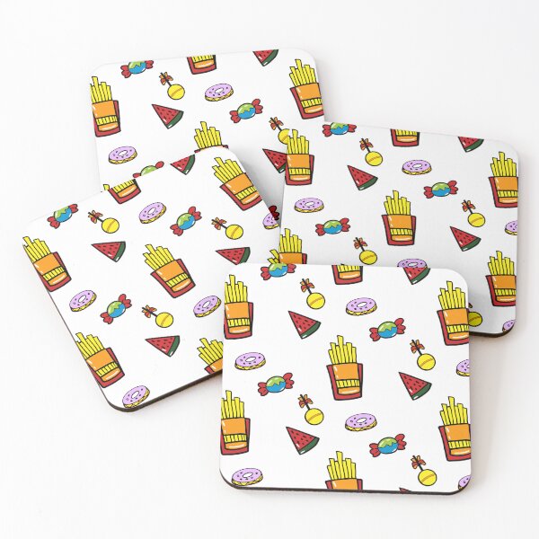 Item preview, Fancy snack and sweet food design print designed and sold by Ryslissa.