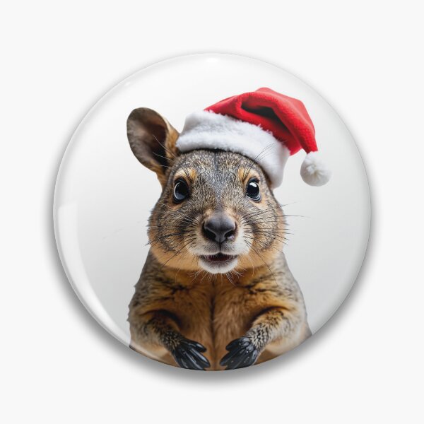 Item preview, Funny Quokka Wearing Christmas Hat designed and sold by LazyOwlStore.