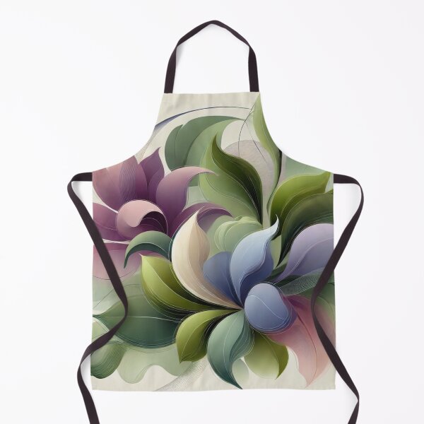 Artikelvorschau, Blumenessenz in abstrakten Grün- und Fliedertönen entworfen und verkauft von Trac-Fusion.