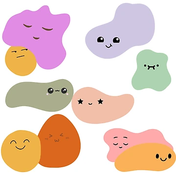 Artwork thumbnail, Emotion Blobs by ReeReeDesigns