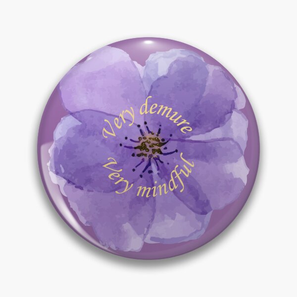 Item preview, Very Demure, Very Mindful Purple Watercolor Flower designed and sold by MoonlitMystic.
