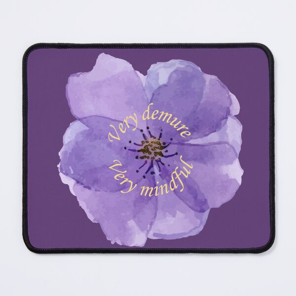 Item preview, Very Demure, Very Mindful Purple Watercolor Flower designed and sold by MoonlitMystic.