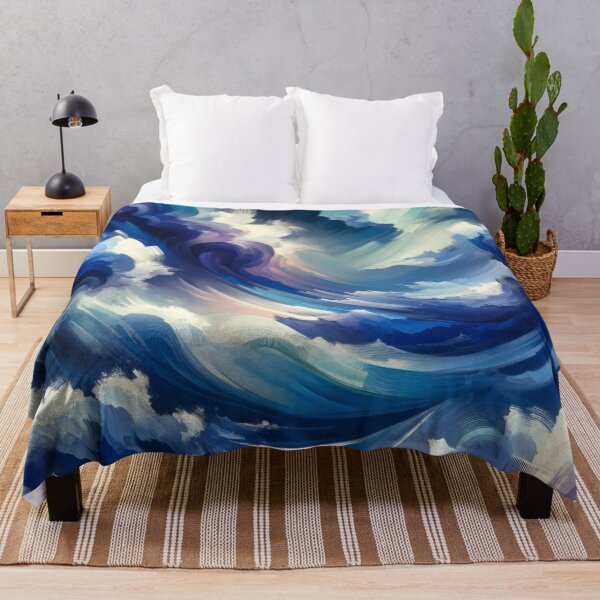 Item preview, Waves in Blues and Purples designed and sold by Trac-Fusion.