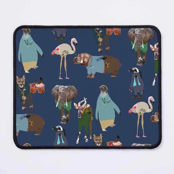 Item preview, Animals as Zookeepers,Animals as Zookeeper Illustration – Playful Wildlife Keeper Artwork designed and sold by PrettylittlepastelUk.