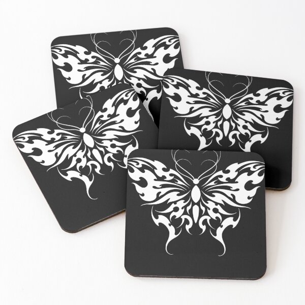 Item preview, Neotribal white butterfly designed and sold by 7Delamancha.