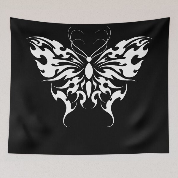 Item preview, Neotribal white butterfly designed and sold by 7Delamancha.