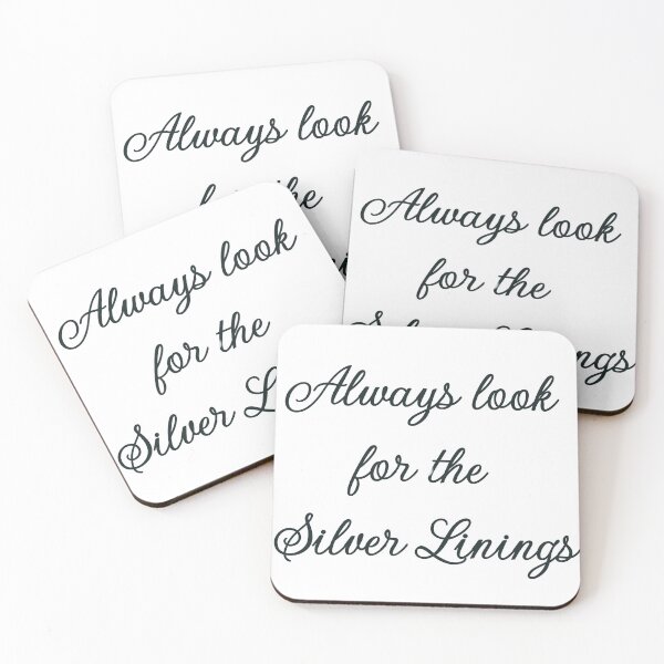 Item preview, "Always look for the Silver Linings" quote designed and sold by Silver-Cleo.