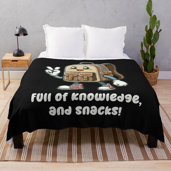 Item preview, Full of Knowledge, and Snacks! Funny Quote Back to School designed and sold by stylishdzign.