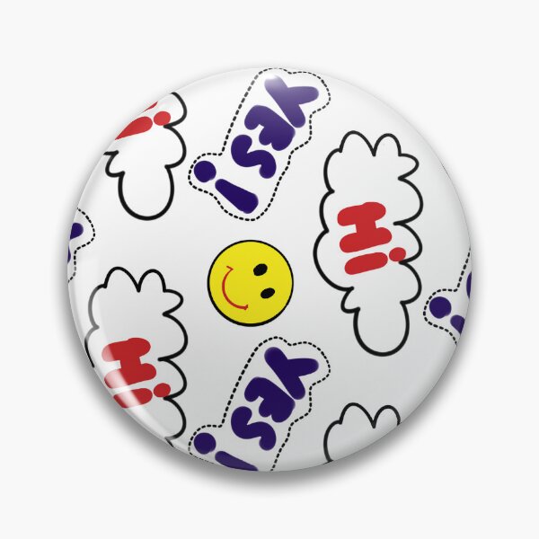 Item preview, Say Hi say Yes smile emoji print designed and sold by Ryslissa.
