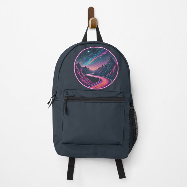 Item preview, Neon Mountain Landscape with Road designed and sold by xelalex5.