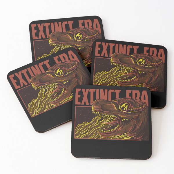 Item preview, Extinct Era: Retro Cyber Dinosaur - Fiery Kaiju Art for Sci-Fi and Vintage Lovers designed and sold by Jessica  art.