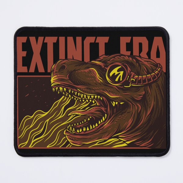 Item preview, Extinct Era: Retro Cyber Dinosaur - Fiery Kaiju Art for Sci-Fi and Vintage Lovers designed and sold by Jessica  art.